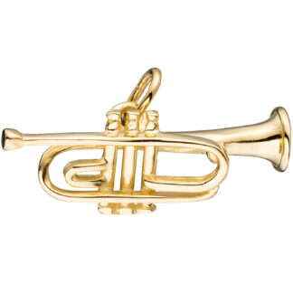Anhänger "Trompete" 925 Silber/vergoldet