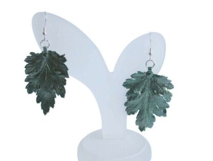 Ohrhaken "Chrysanthem-Blatt" 925 Silber