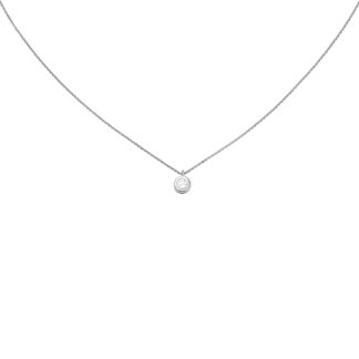 Collier 925 Silber mit Zirkonia weiß ca. 4,3 mm