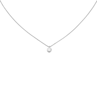 Collier 925 Silber mit Zirkonia weiß ca. 4,3 mm