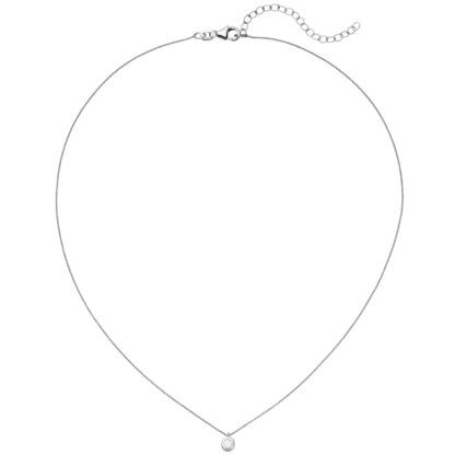 Collier 925 Silber mit Zirkonia weiß ca. 4,3 mm