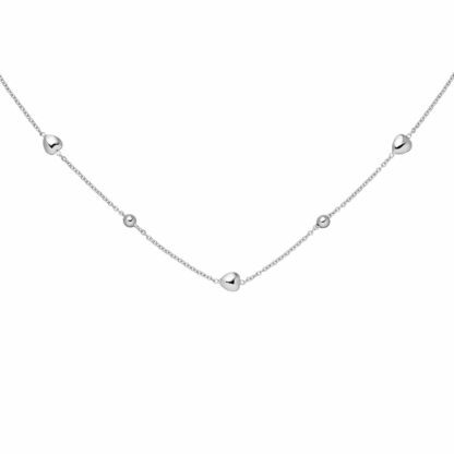 Collier "Kügelchen und Herzchen" 925 Silber