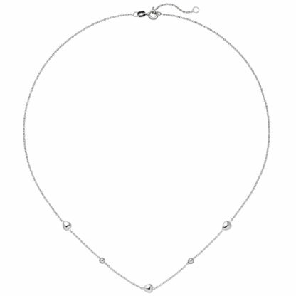 Collier "Kügelchen und Herzchen" 925 Silber