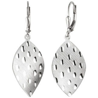 Boutons "Blatt" 925 Silber genoppt