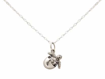 Collier mit Anhänger "Baby-Schildkröte" 925 Silber