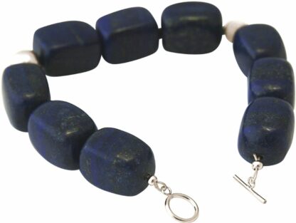 Armband 925 Silber mit Lapis Lazuli