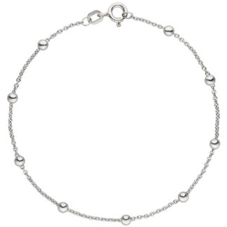 Rundanker-Armband mit Kügelchen 925 Silber ca. 18,5 cm