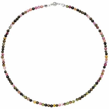 Collier mit Turmalinen multicolor und Hämatinen