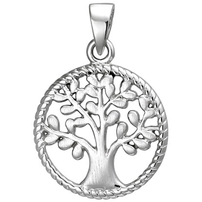 Anhänger "Lebensbaum" rund 925 Silber