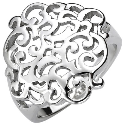 Ring 925 Silber mit Ranken-Motiv