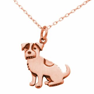 Collier "Jack Russell Terrier" 925 Silber/rosévergoldet