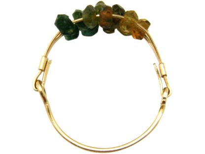 Ring vergoldet mit Turmalinen multicolor