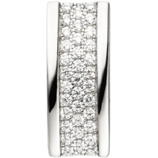 Anhänger 925 Silber mit 35 Zirkonia weiß
