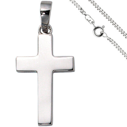 Collier "Kreuz" 925 Silber 60 cm
