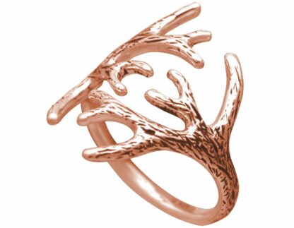 Ring "Geweih" 925 Silber/rosévergoldet