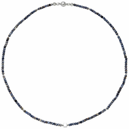 Collier Blue Saphire und Hämatine