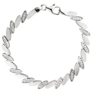 Armband "Marquise-Design" 925 Silber mit 52 Zirkonia weiß