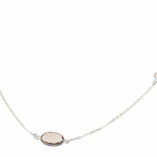 Collier 925 Silber mit Rauchquarz und Mondsteinen