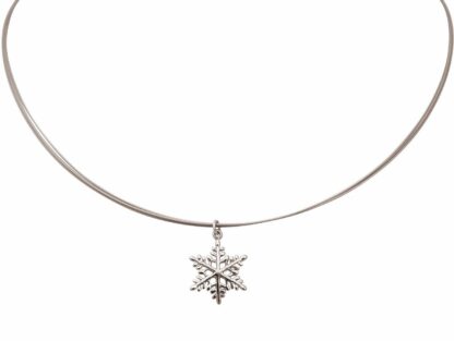 Collier/Juwelierdraht "Schneeflocke" 925 Silber