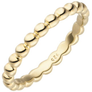 Kugel-Ring 925 Silber/vergoldet