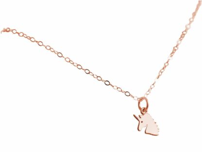 Collier "Einhorn" 925 Silber/rosévergoldet