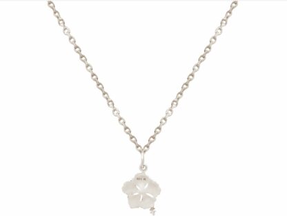Collier mit Anhänger „Hibiskus“ 925 Silber