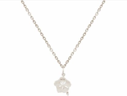 Collier mit Anhänger „Hibiskus“ 925 Silber