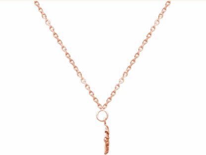 Collier mit Anhänger "Hibiskus" 925 Silber/rosévergoldet