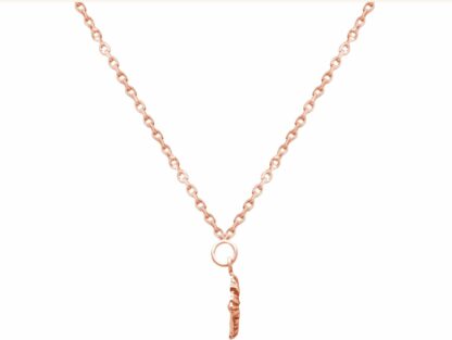 Collier mit Anhänger "Hibiskus" 925 Silber/rosévergoldet