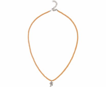 Achat-Collier korallenfarbig mit "Korallenast" 925 Silber