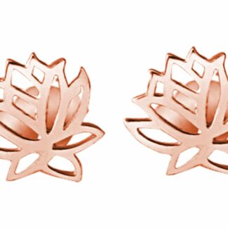 Ohrstecker „Lotus-Blume“ 925 Silber/rosévergoldet