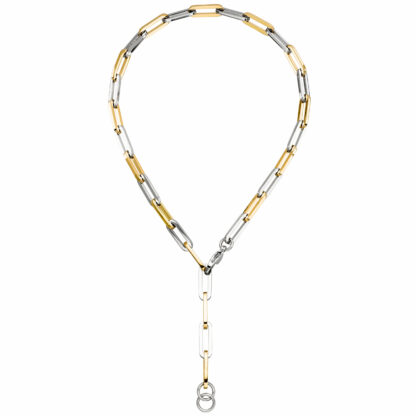 Y-Collier minimalistisch Edelstahl/PVD goldfarben ca. 47 cm