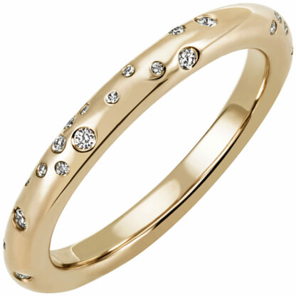 Ring 585 Gelbgold mit Brillanten 0,21 ct.