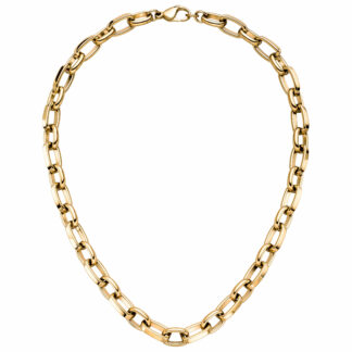 Collier/Gliederkette Edelstahl/PVD goldfarben ca. 48 cm