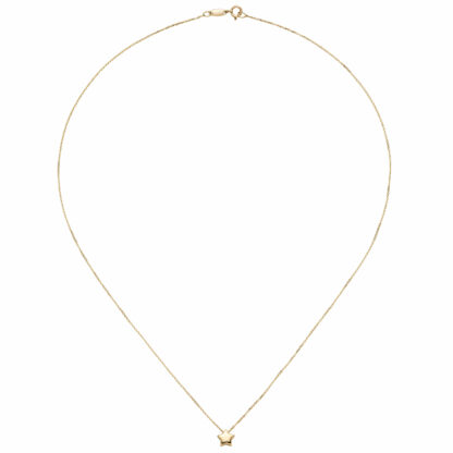 Collier "Stern" 375 Gelbgold