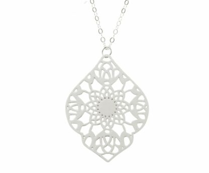 Halskette "Blumen Mandala" 925 Silber