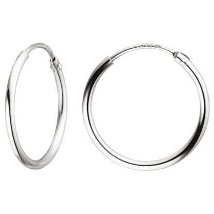Creolen 925 Silber ca. 19,3 mm rund