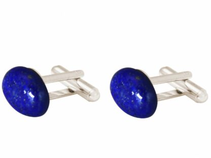 Manschettenknöpfe 925 Silber mit Lapis Lazuli ca. 19 mm x 12 mm