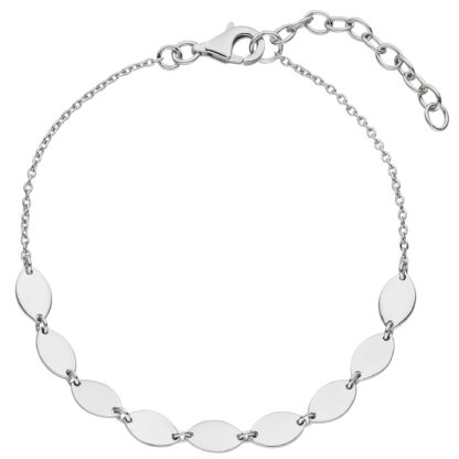 Anker-Armband mit Plättchen 925 Silber