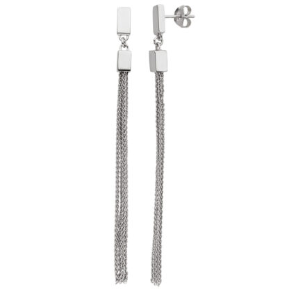 Ohrstecker 925 Silber Ketten-Design