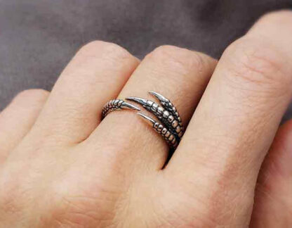 Ring "Drachenklaue" 925 Silber one size