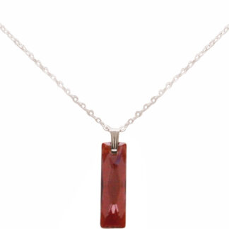 Collier 925 Silber mit Anhänger SWAROVSKI ELEMENT rot