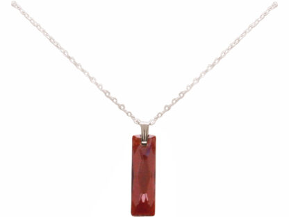 Collier 925 Silber mit Anhänger SWAROVSKI ELEMENT rot