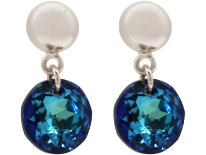 Ohrstecker 925 Silber mit 2 SWAROVSKI ELEMENTS blau