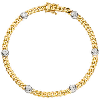 Armband 585 Gelb-/Weißgold mit Brillanten 0,60 ct.