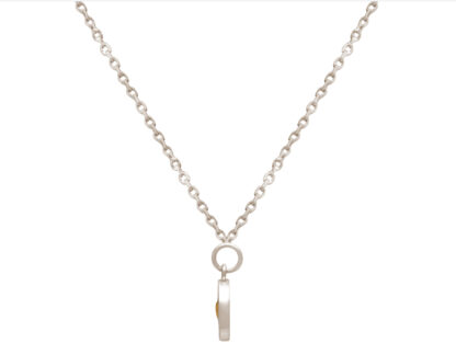 Collier “Herz” 925 Silber/teilvergoldet oval