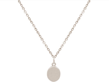 Collier “Herz” 925 Silber/teilvergoldet oval