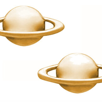 Ohrstecker "Saturn" 925 Silber/vergoldet