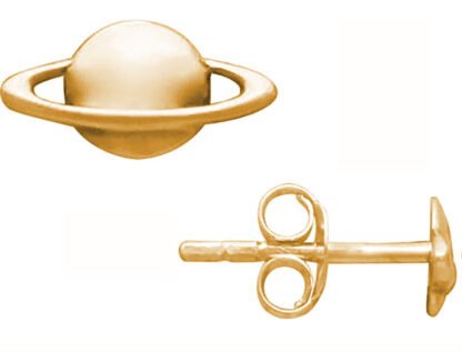 Ohrstecker "Saturn" 925 Silber/vergoldet
