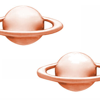 Ohrstecker “Saturn” 925 Silber/rosévergoldet